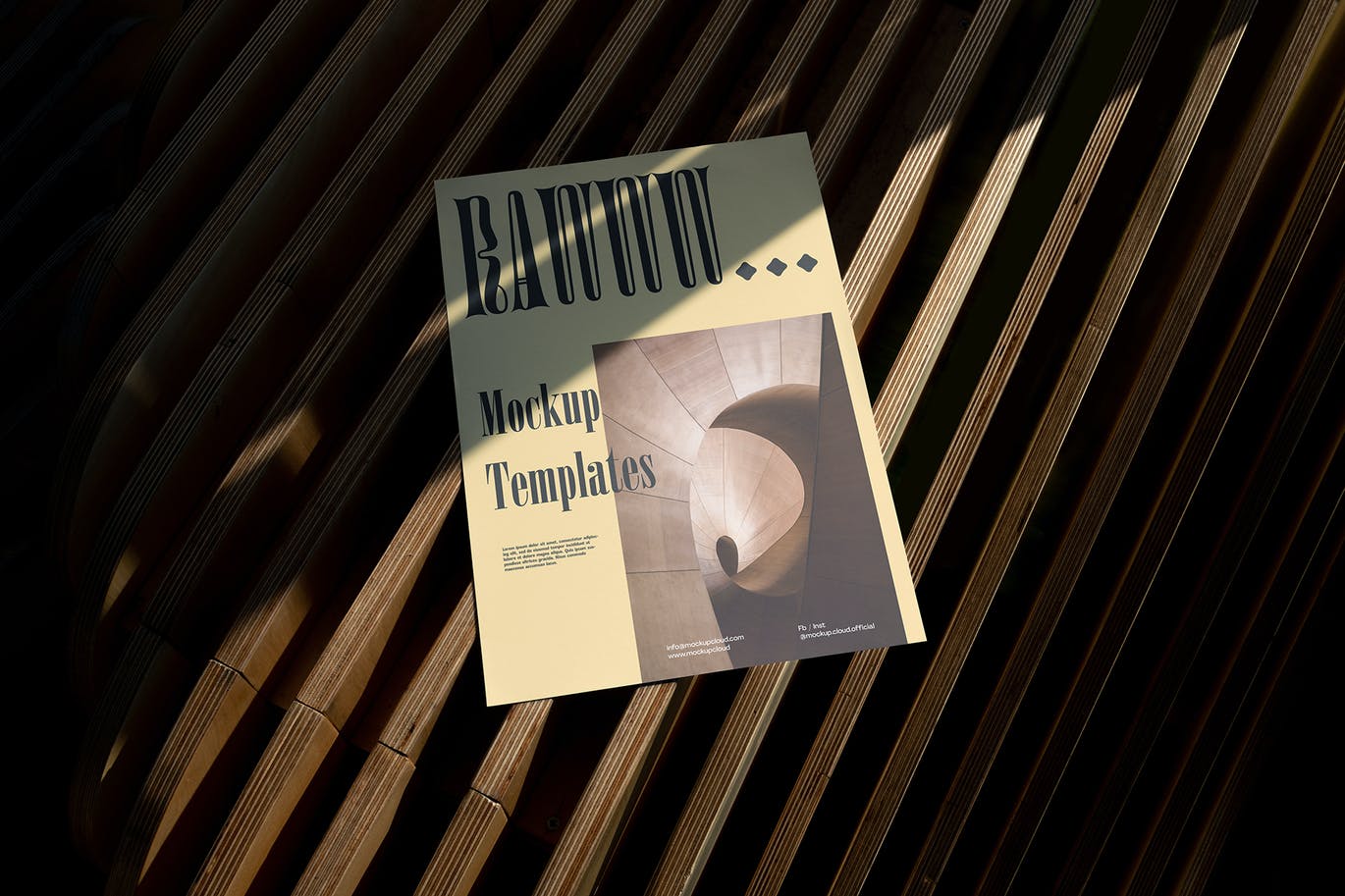 原始海报信纸包装PSD素材模型