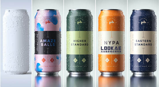 灰猩猩GSG商业广告饮料易拉罐产品C4D三维渲染教程