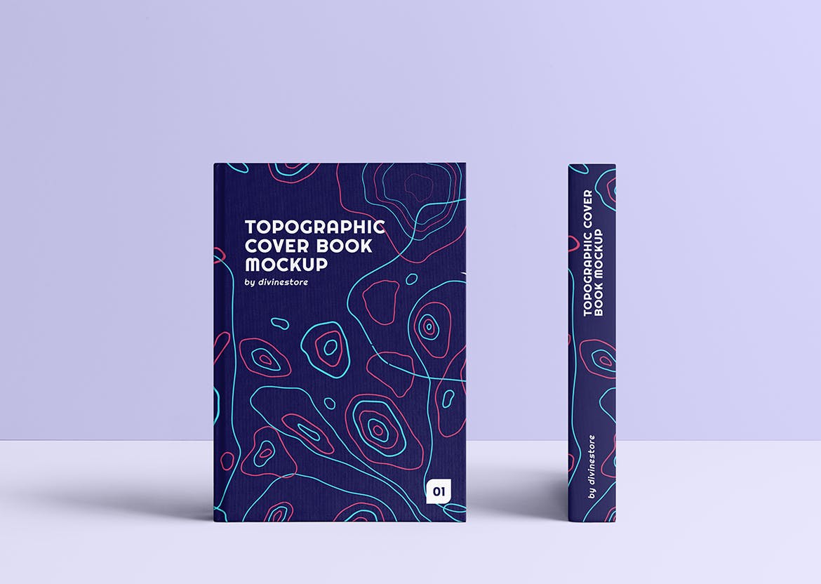 高端封面图书PSD模型样机素材