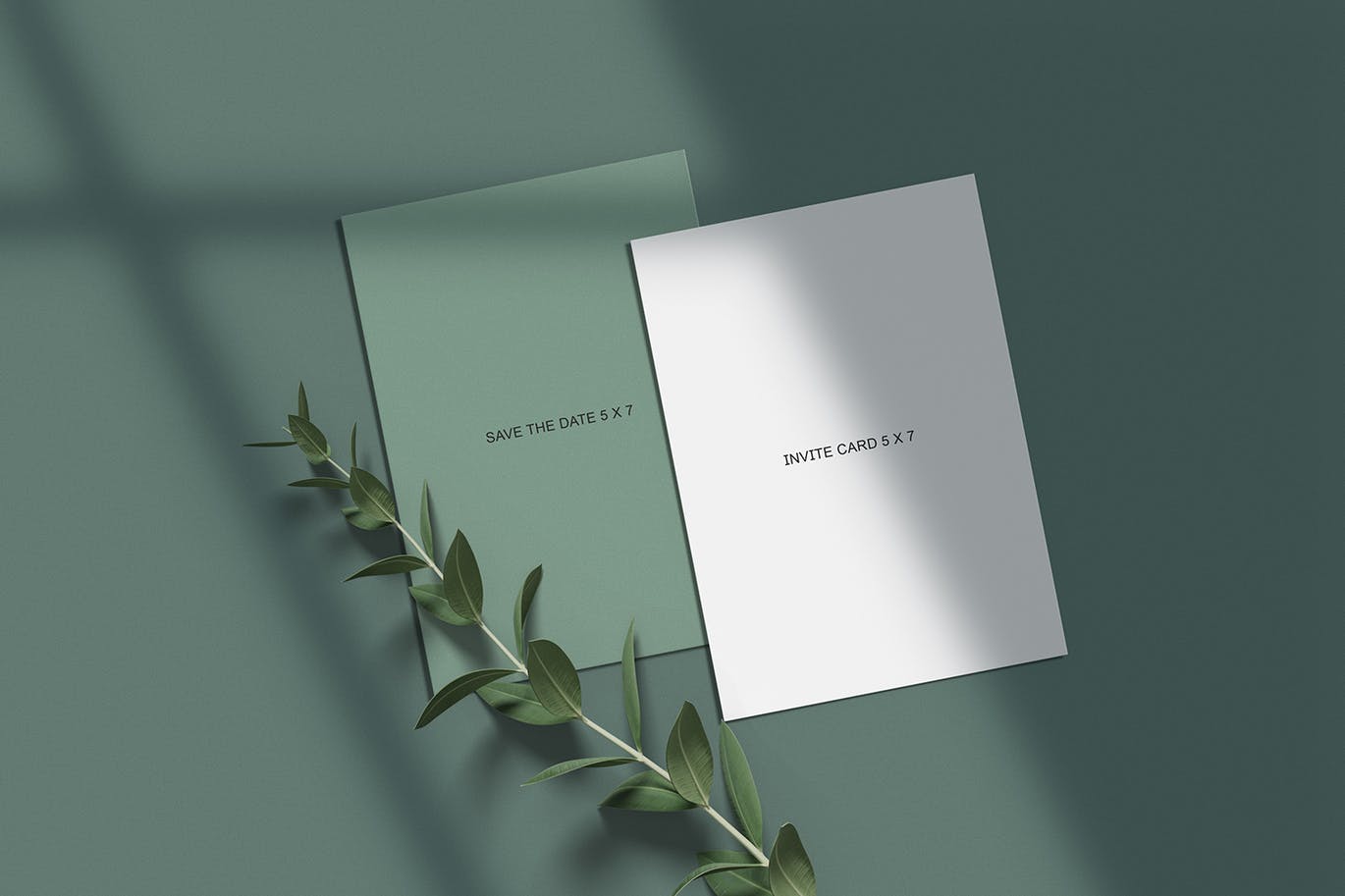 温馨浪漫的婚礼请柬VI设计样机PSD素材包