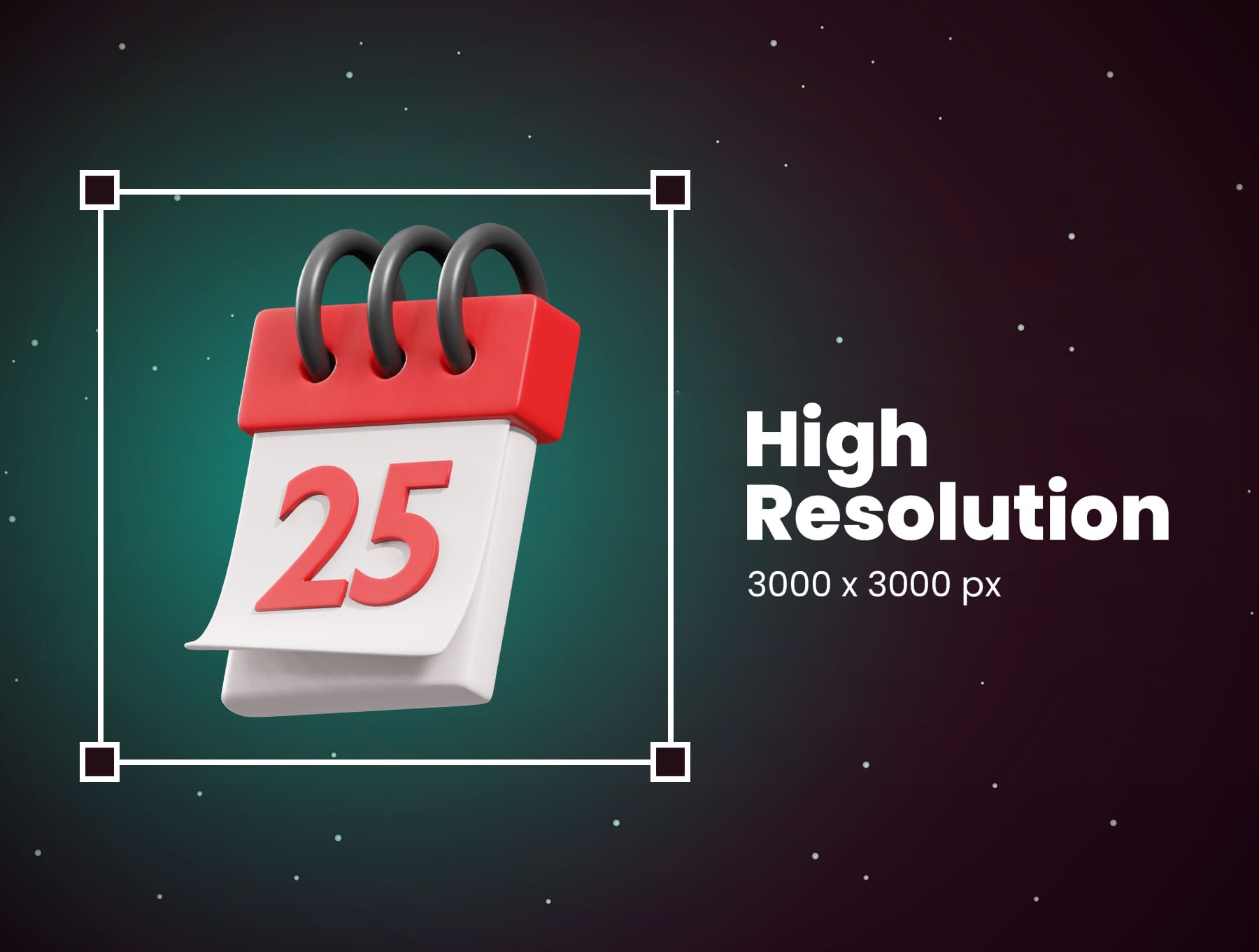 20个圣诞节主题元素3D图标素材(Blender)