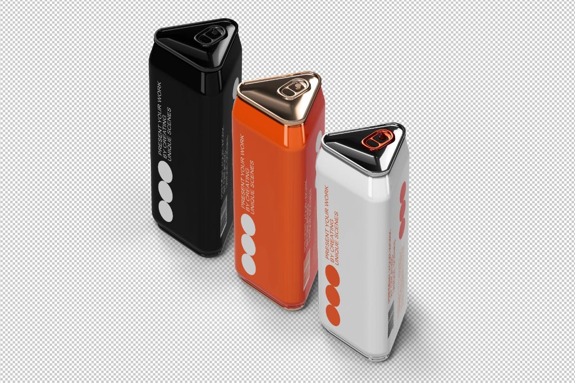 真实有质感易拉罐主题样机PSD素材