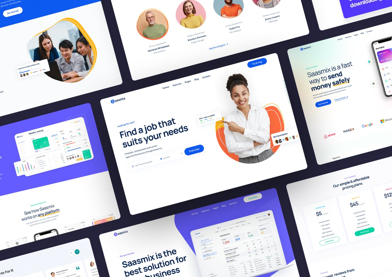 3套简洁多应用场景的WEB端登录UI界面素材