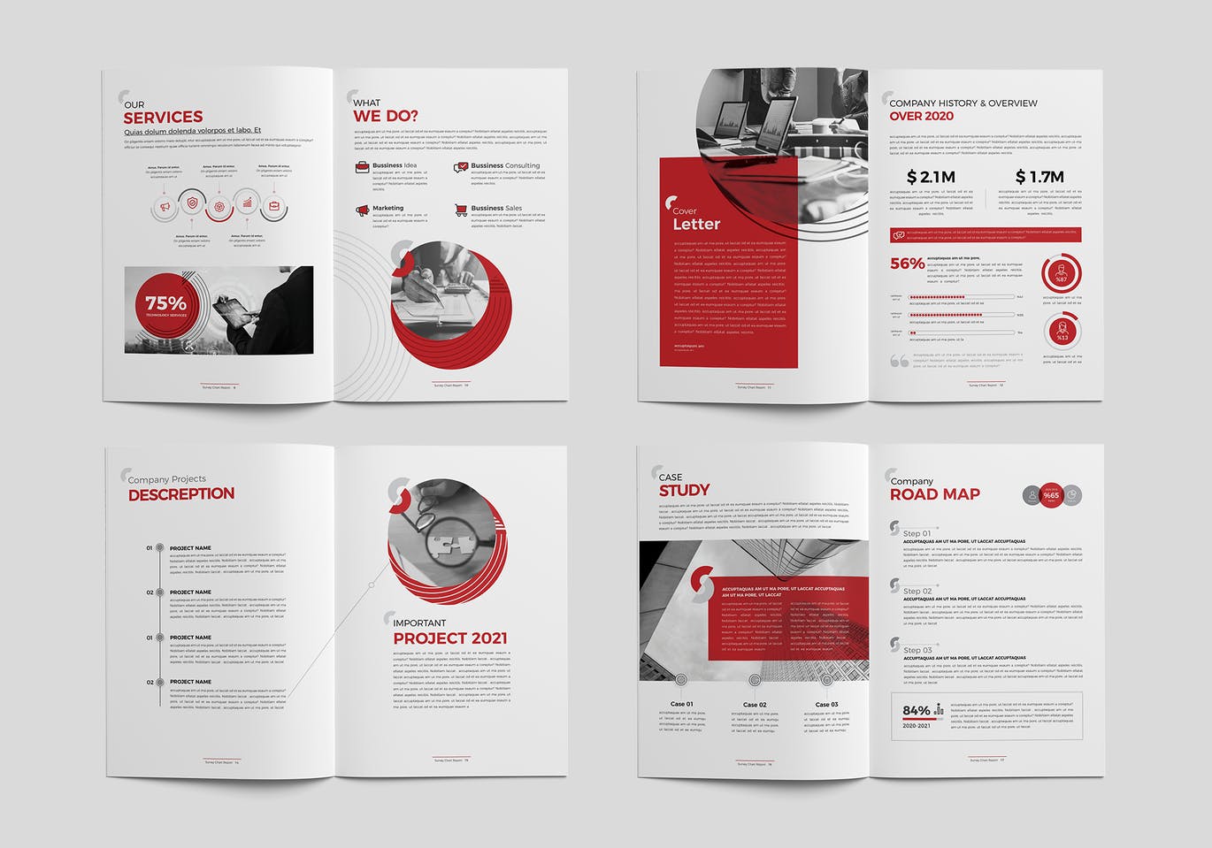 高品质时尚宣传册杂志房地产楼书VI设计模板