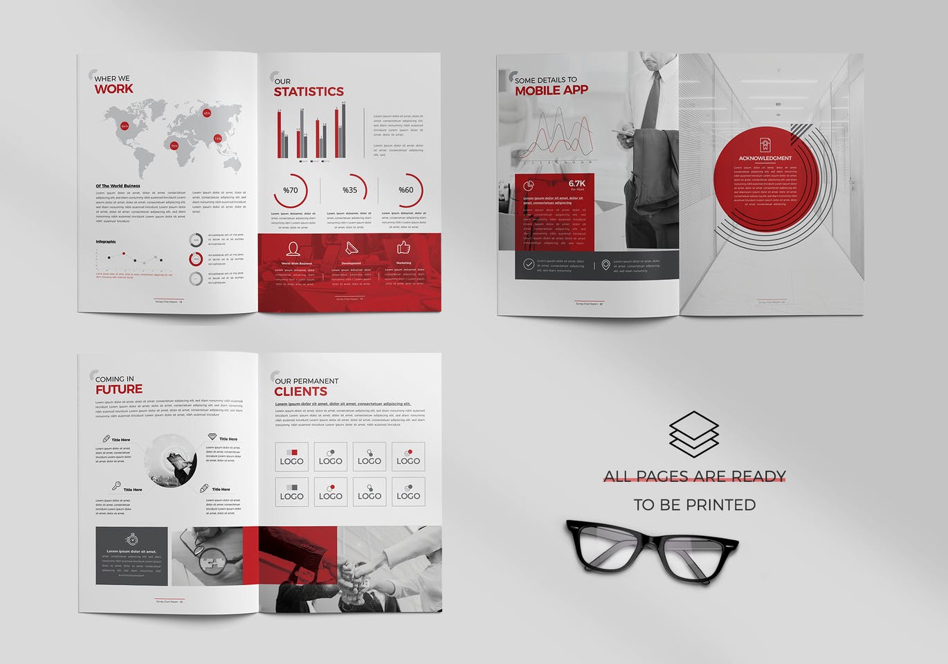 高品质时尚宣传册杂志房地产楼书VI设计模板