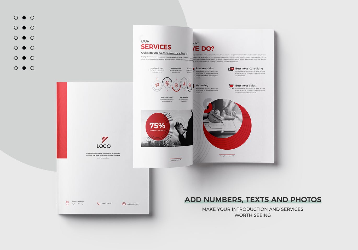 高品质时尚宣传册杂志房地产楼书VI设计模板