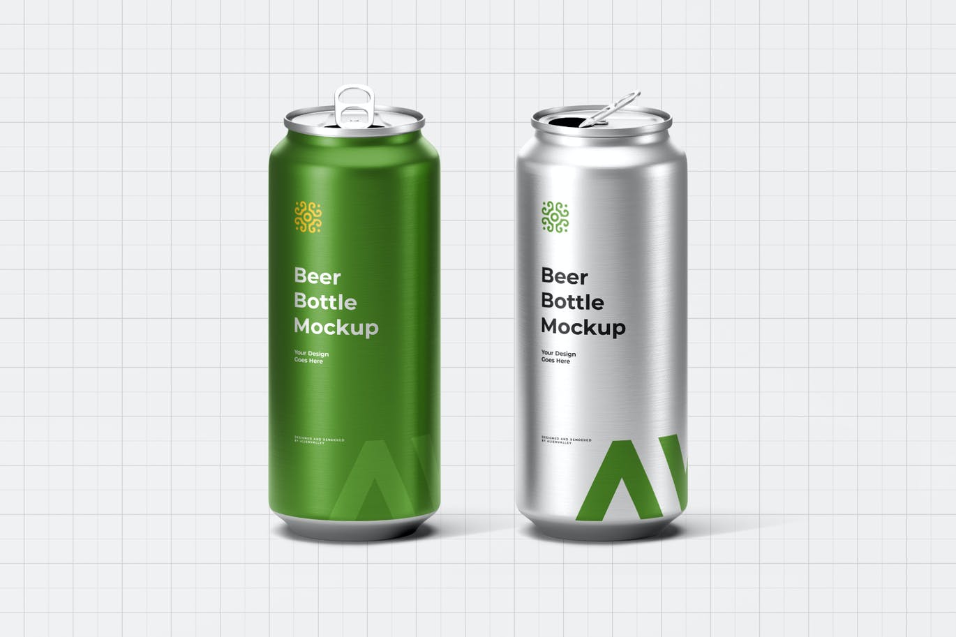 饮料、啤酒包装易拉罐PSD样机