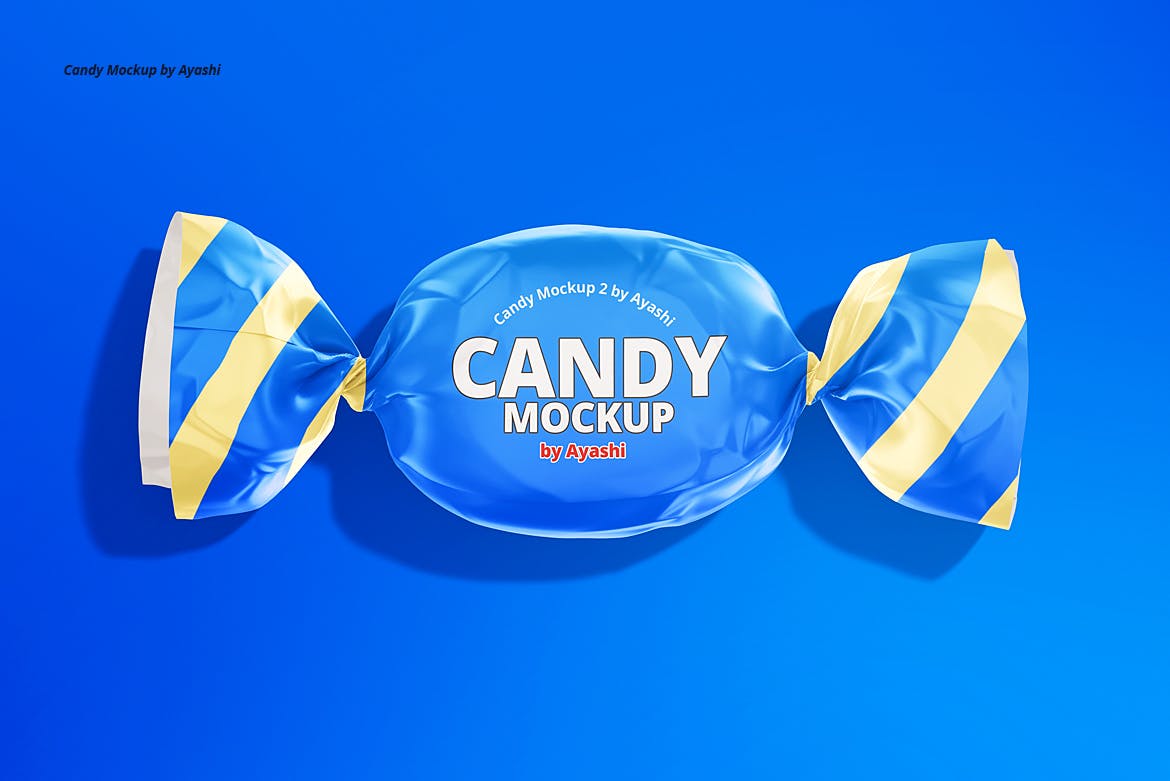 精致的糖果包装样机PSD模版