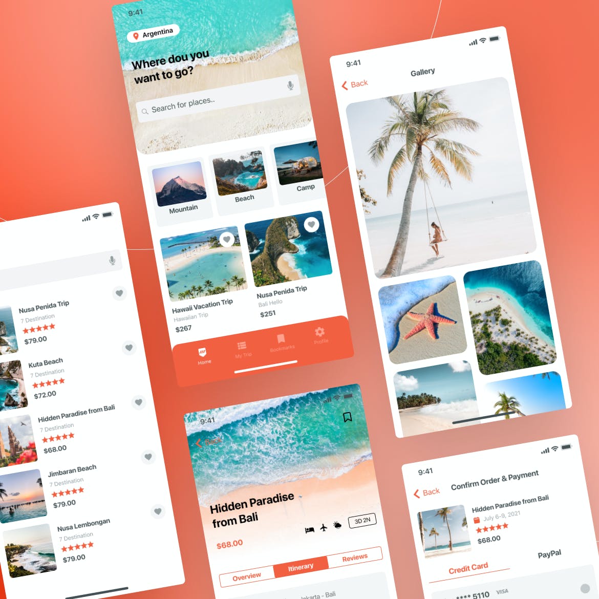 旅游类 App用户界面UI KIT素材包(Figma)