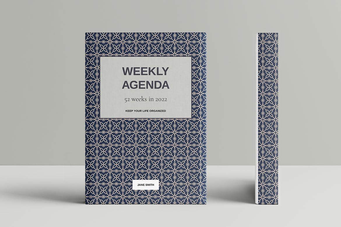 干净优雅新年日历台历每日计划表设计模板