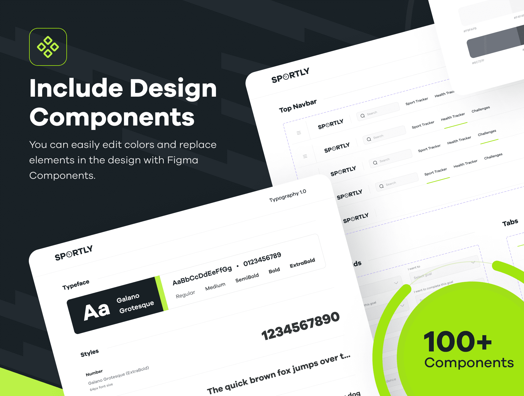 70个黑色高级运动健身行业WEB及APP UI界面素材包