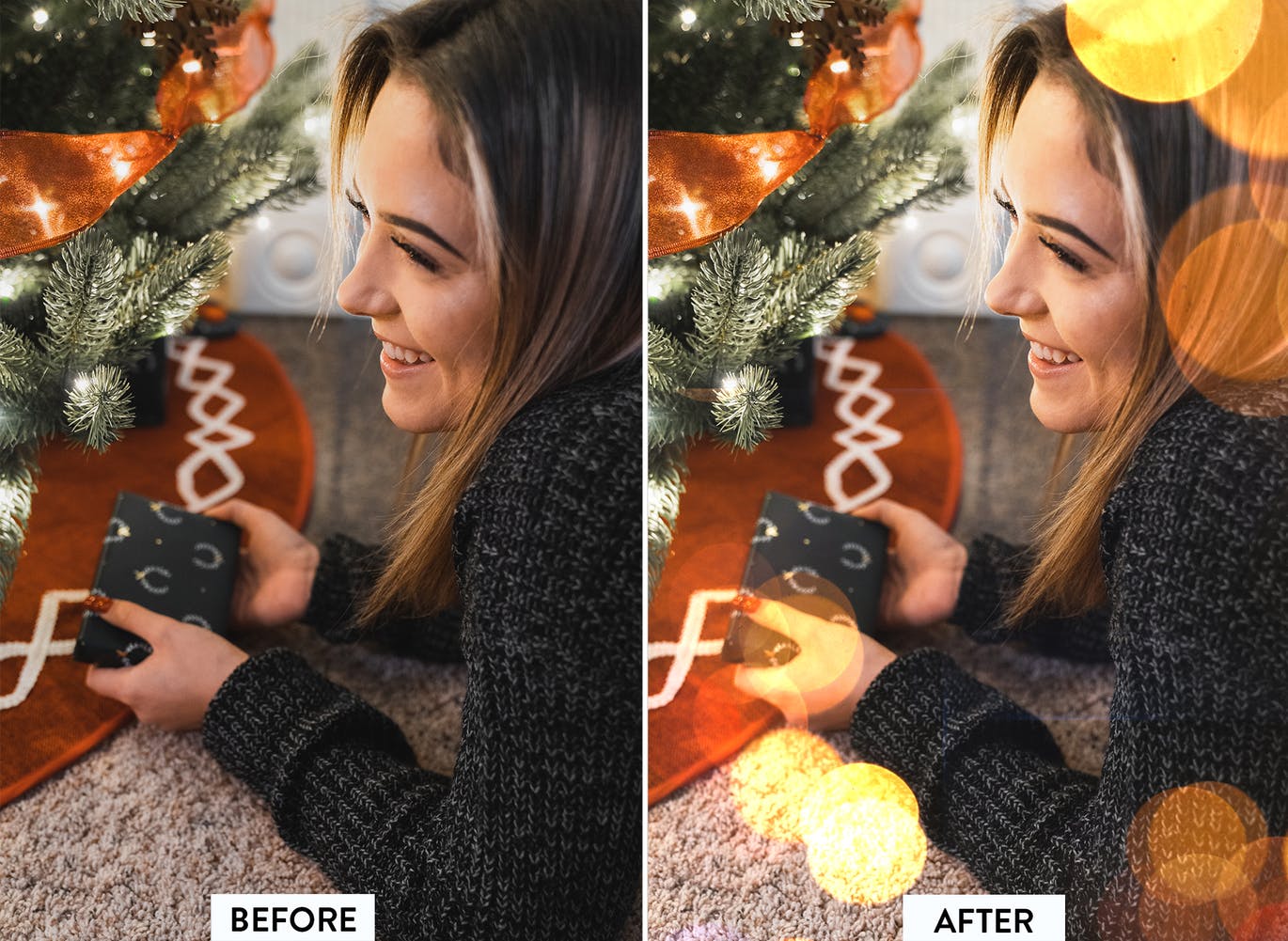 30个适用于圣诞节主题JPG光影效果图片素材