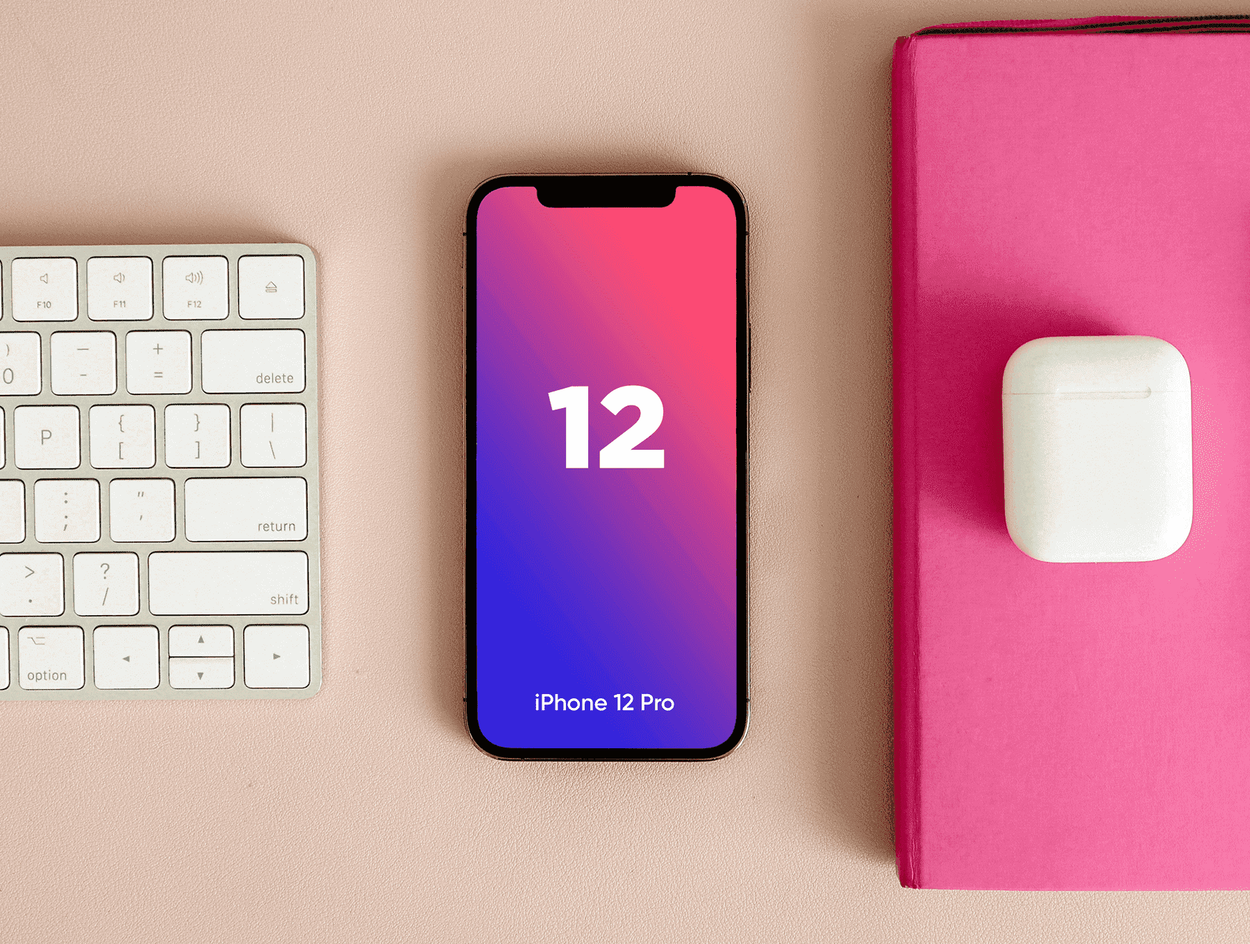 10个不同场景iPhone 12逼真样机PSD素材