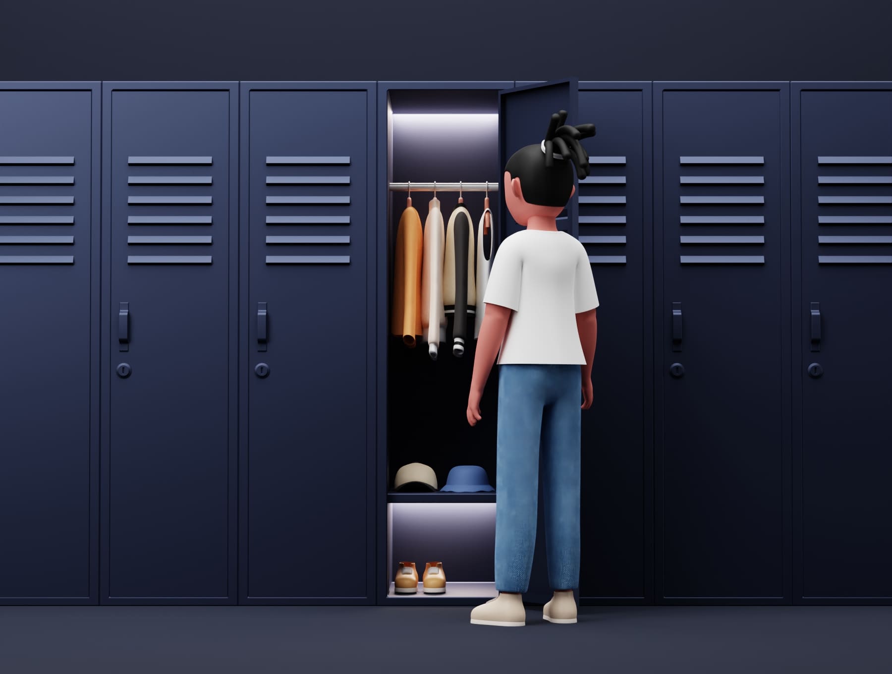 40种姿势人物造型3D角色素材