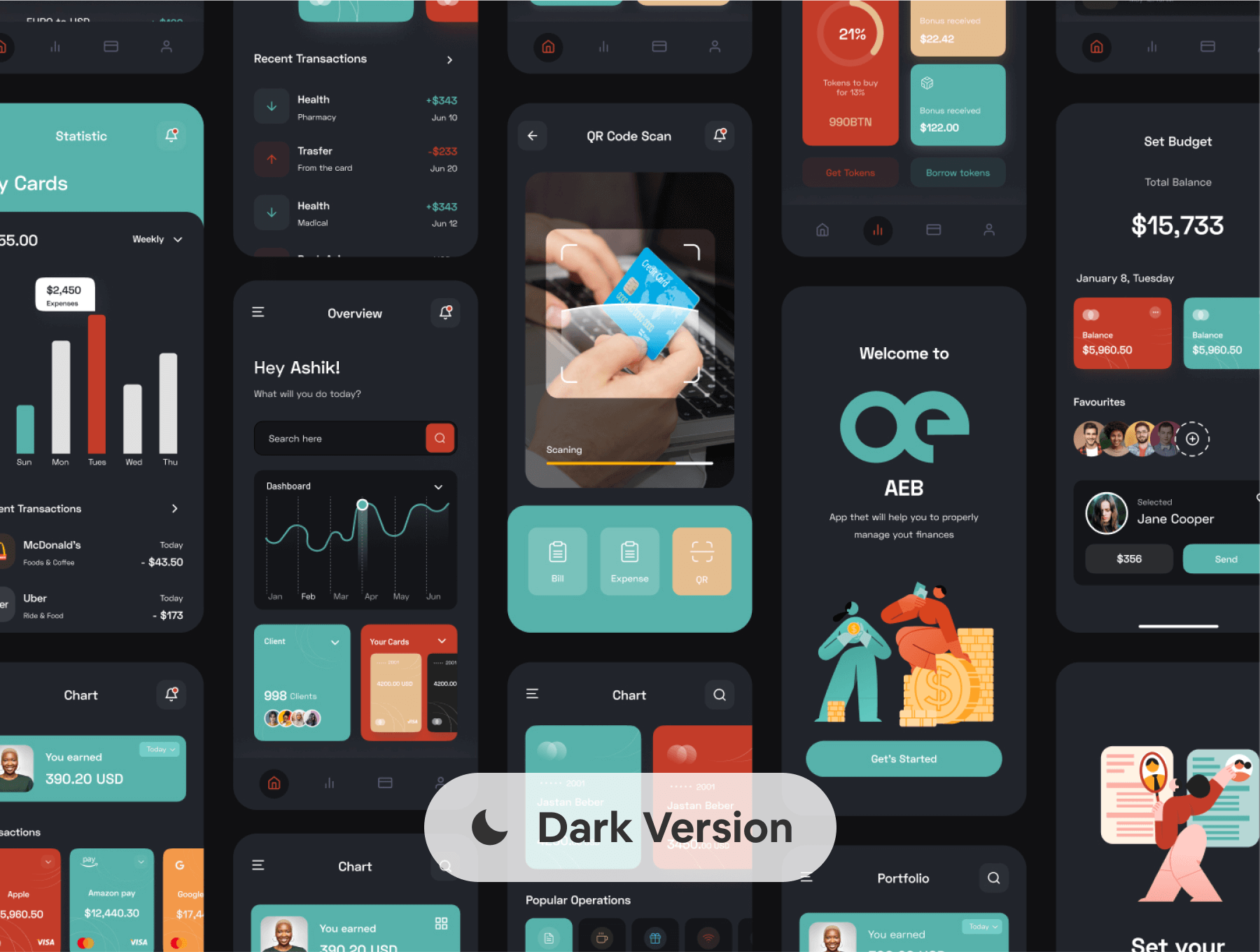 75个红绿色金融数字钱包类别APP UI界面