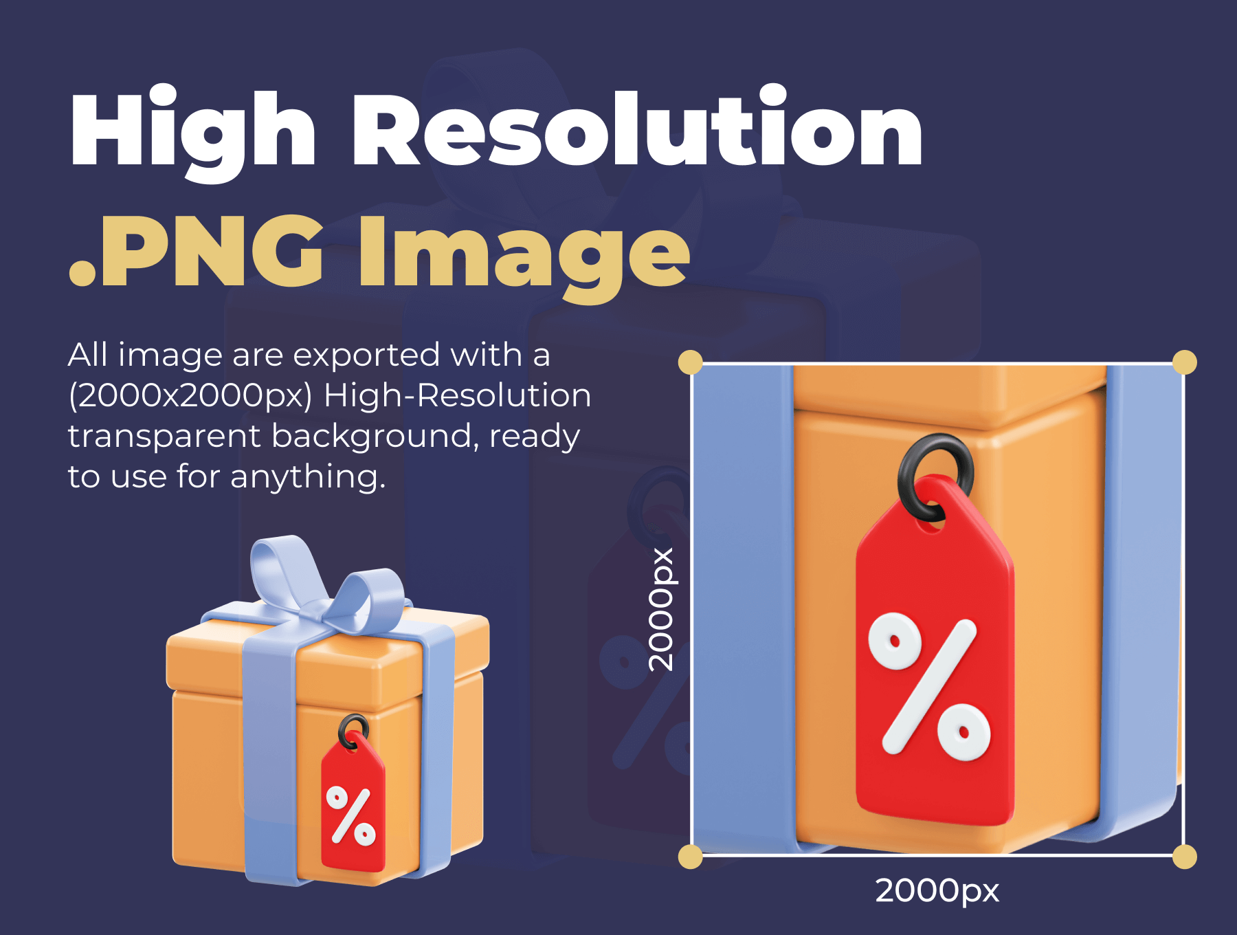 20个可爱卡通打折促销类3D图标