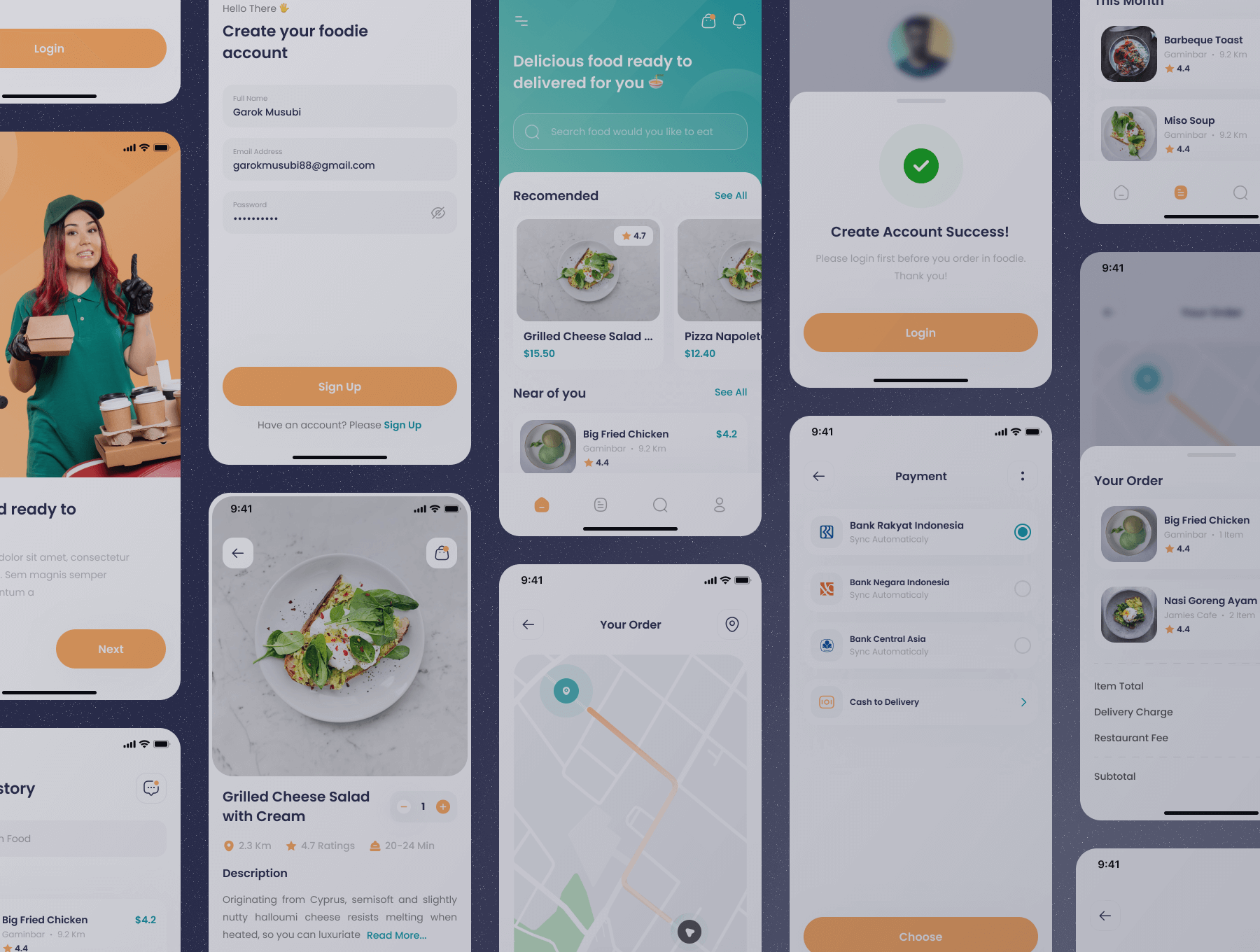 38个外卖食品配送相关 APP UI 界面
