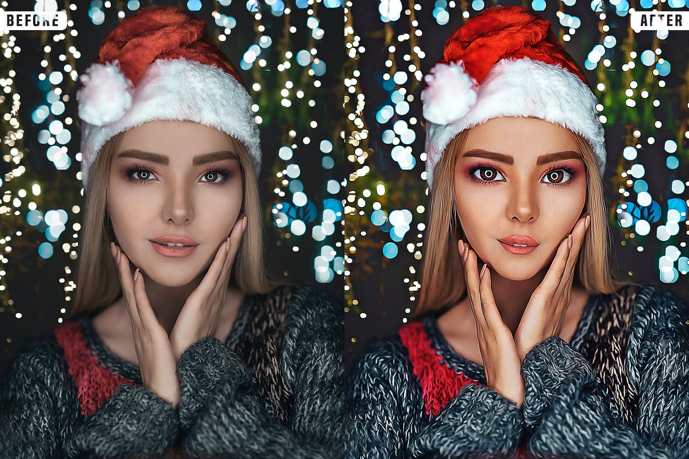 时尚可爱漫画节日氛围photoshop滤镜动作