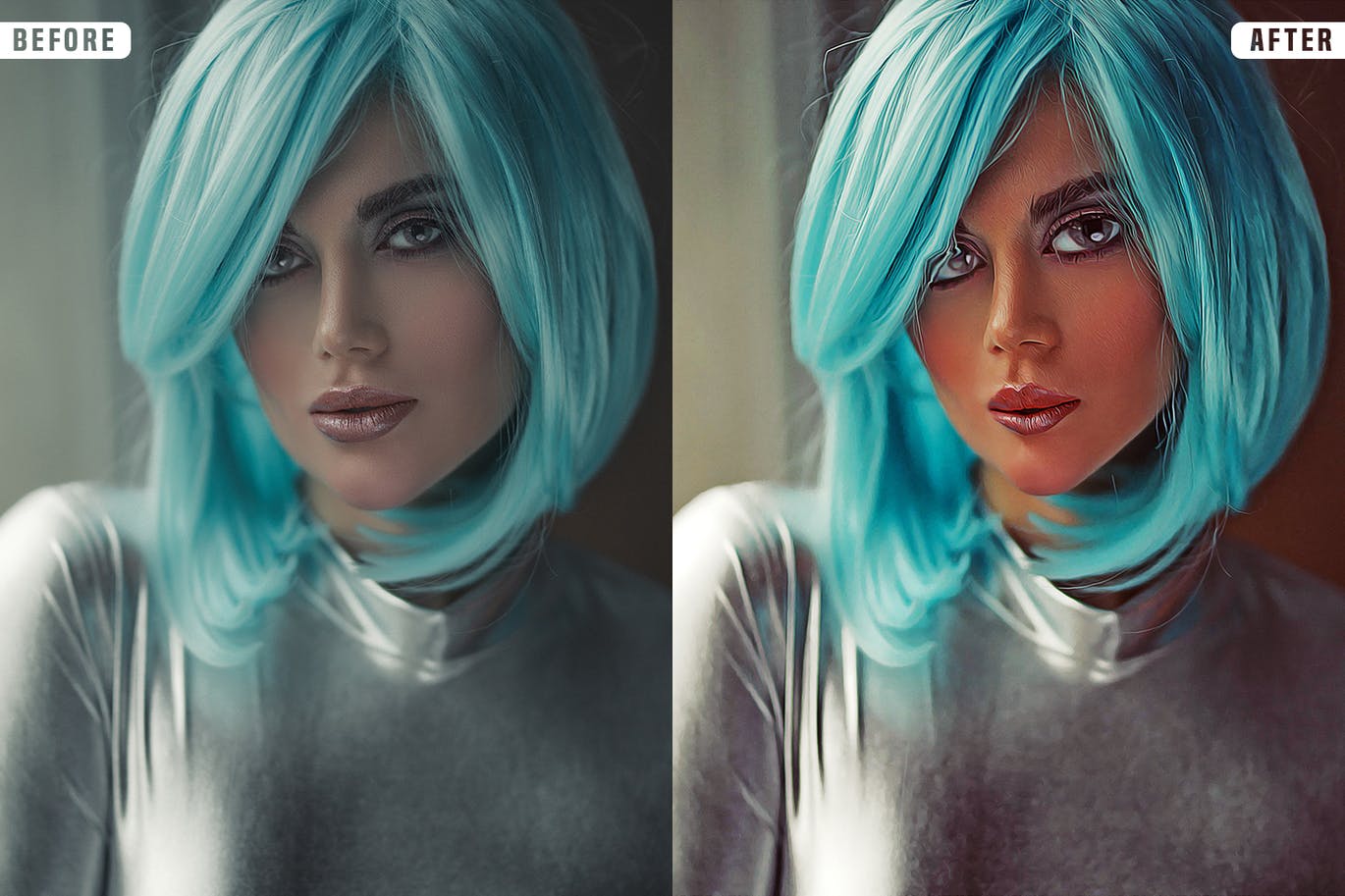 时尚可爱漫画节日氛围photoshop滤镜动作