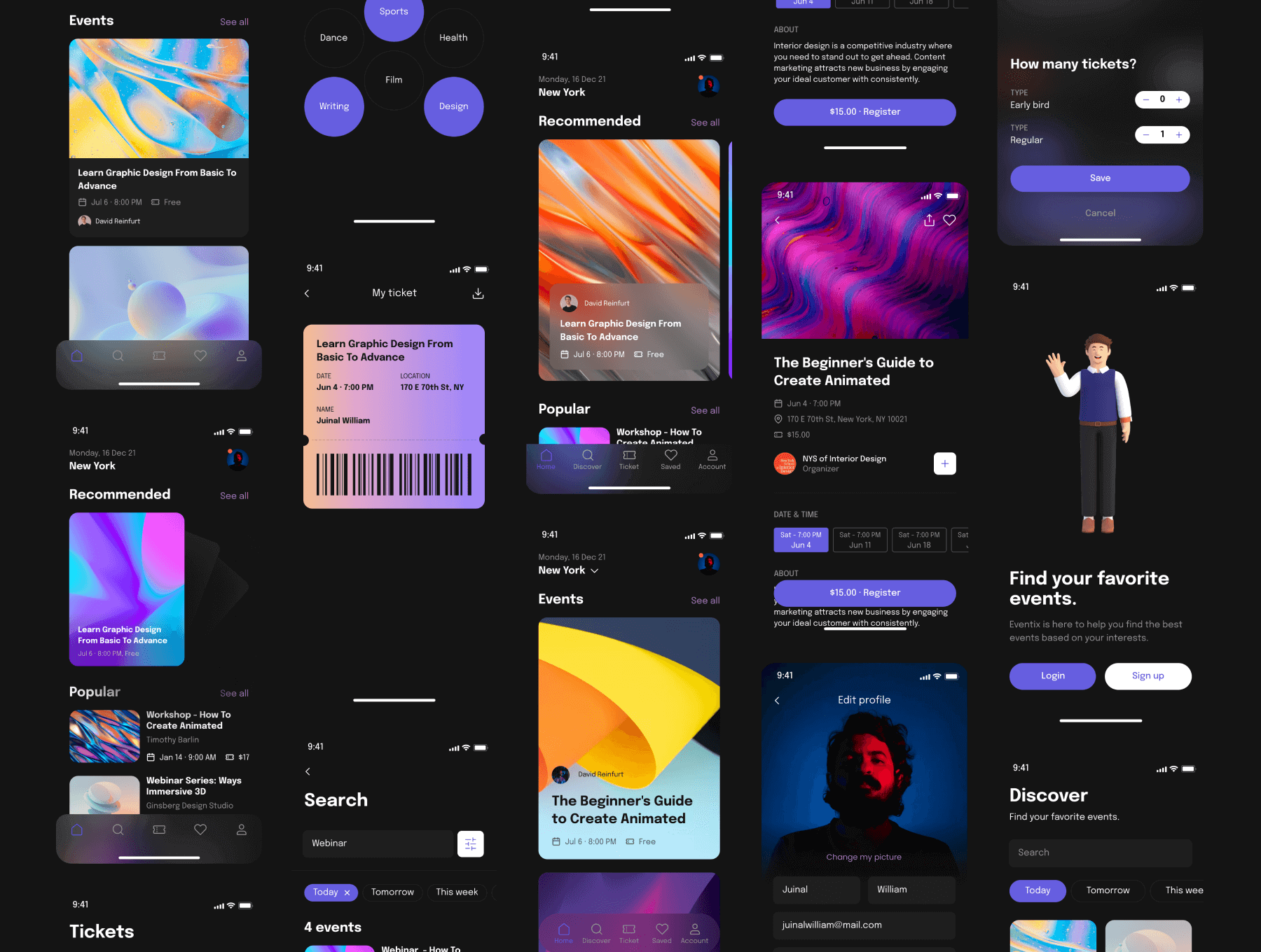 46个通用暗黑风格UI界面素材包