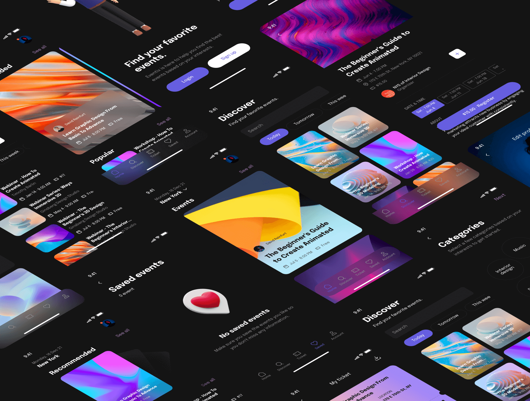 46个通用暗黑风格UI界面素材包