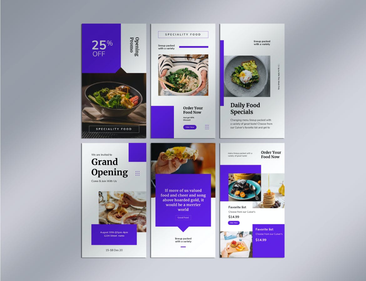 一套时尚高端多用途Ins社交媒体banner海报设计模板