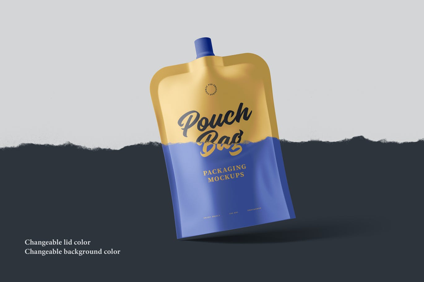 时尚高端逼真质感包装袋样机