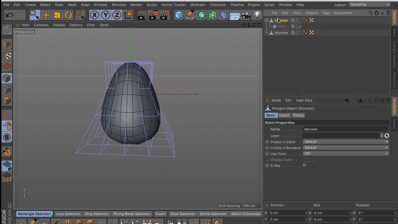 C4D 创作快乐怪物共享3D角色创作教程