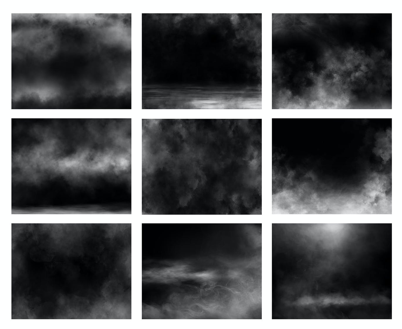 15个逼真烟雾云雾叠加背景底纹图片纹理素材