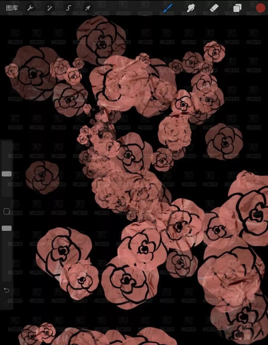 画了一晚上的花草植物，竟不如这些笔刷一下就出来了