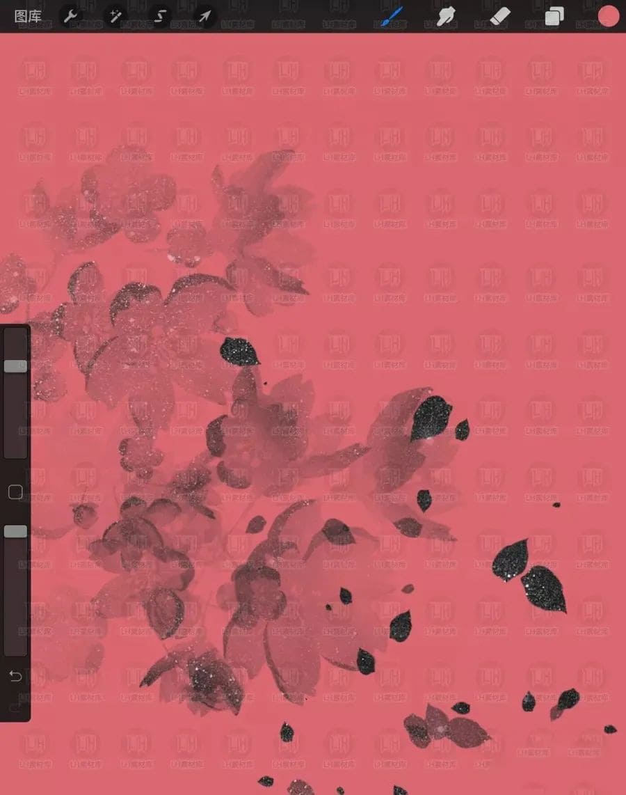 画了一晚上的花草植物，竟不如这些笔刷一下就出来了