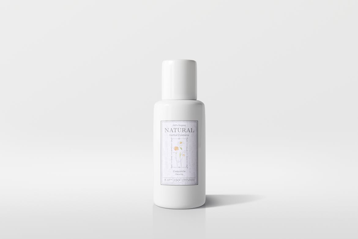 高品质逼真化妆品包装设计VI样机PSD文件