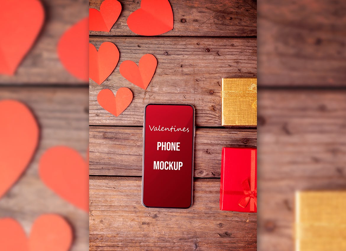 情人节元素模型PSD样机素材