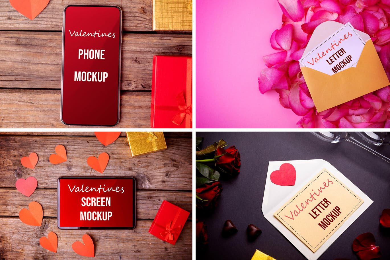 情人节元素模型PSD样机素材