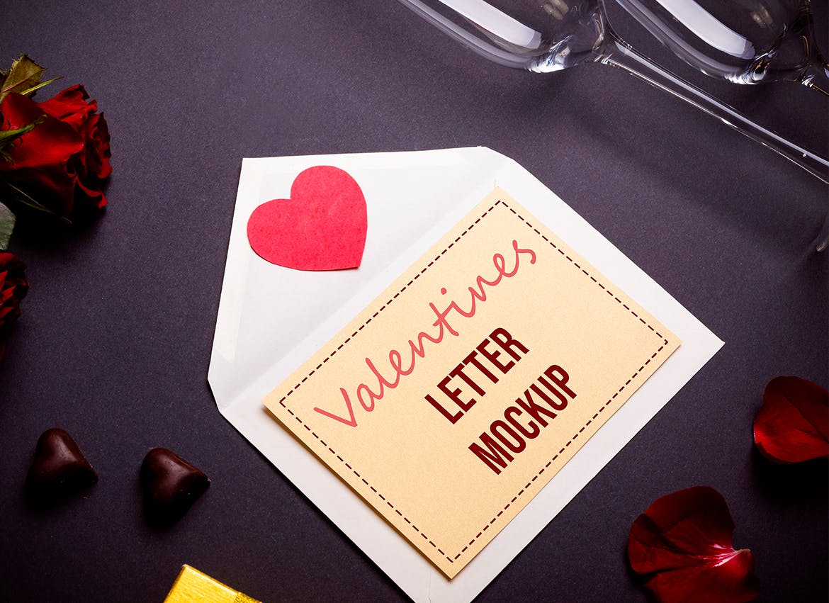 情人节元素模型PSD样机素材