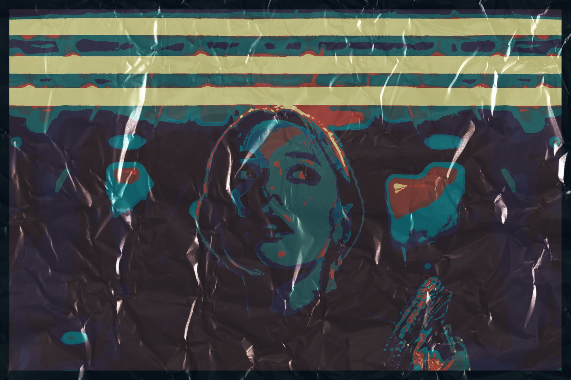 创意渐变塑料FX效果PSD模板