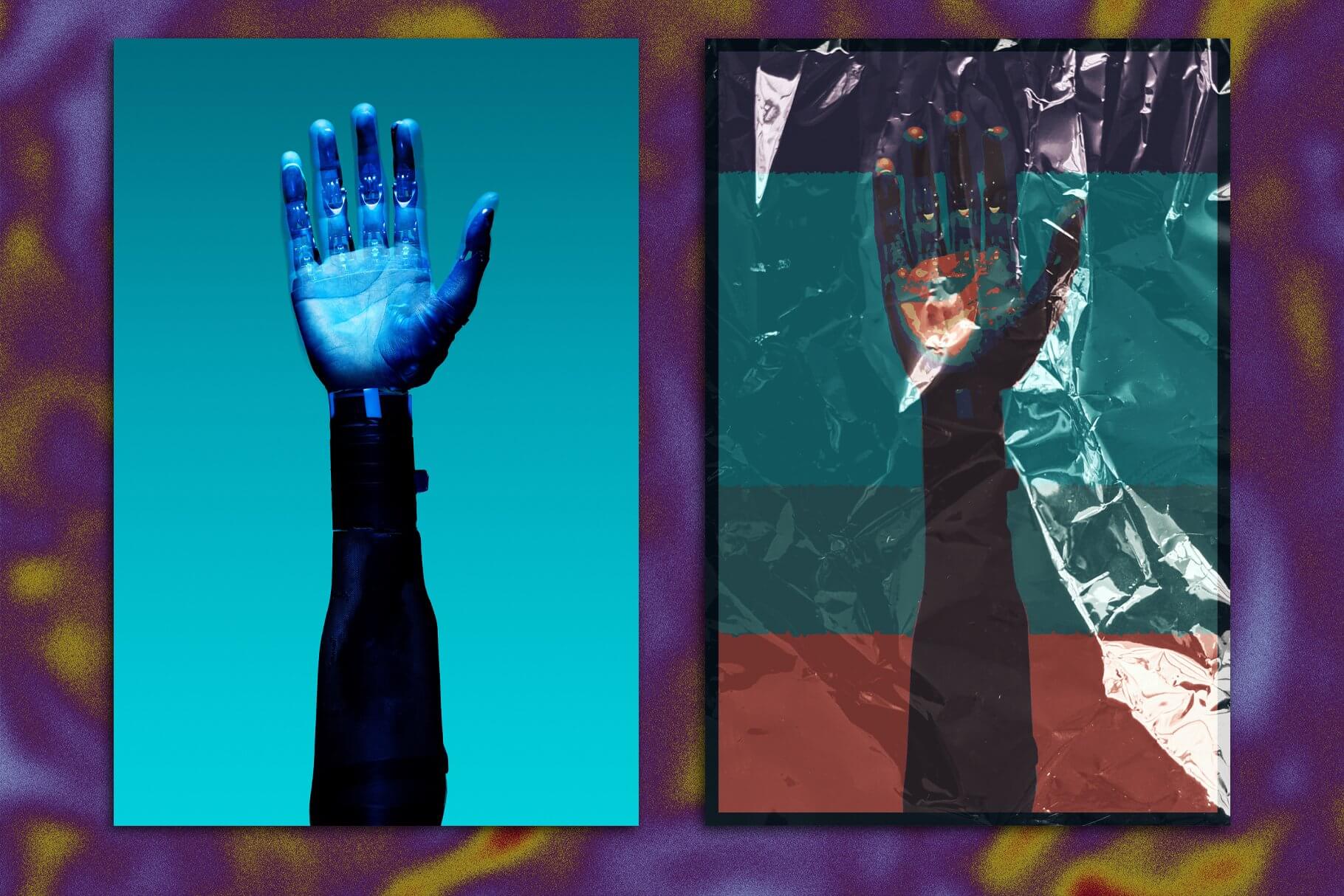 创意渐变塑料FX效果PSD模板