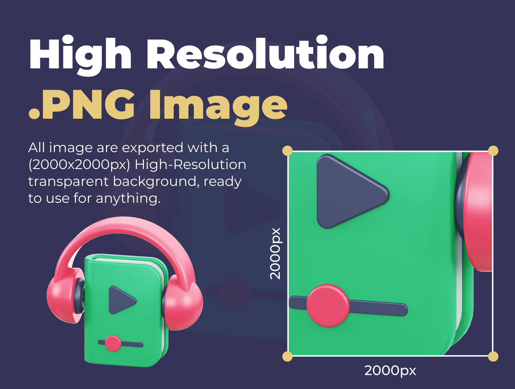 24个教育类卡通风格3D图标