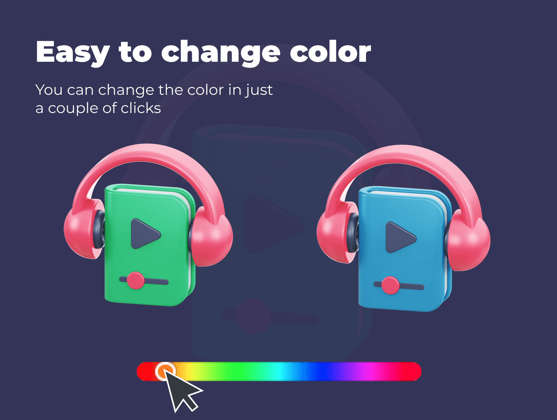 24个教育类卡通风格3D图标