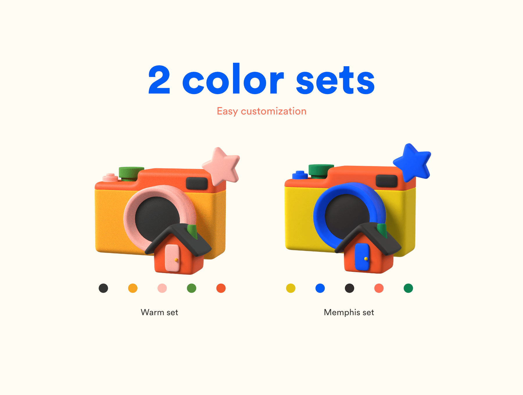 30个多用途趣味风格3D图标素材包（Blender）