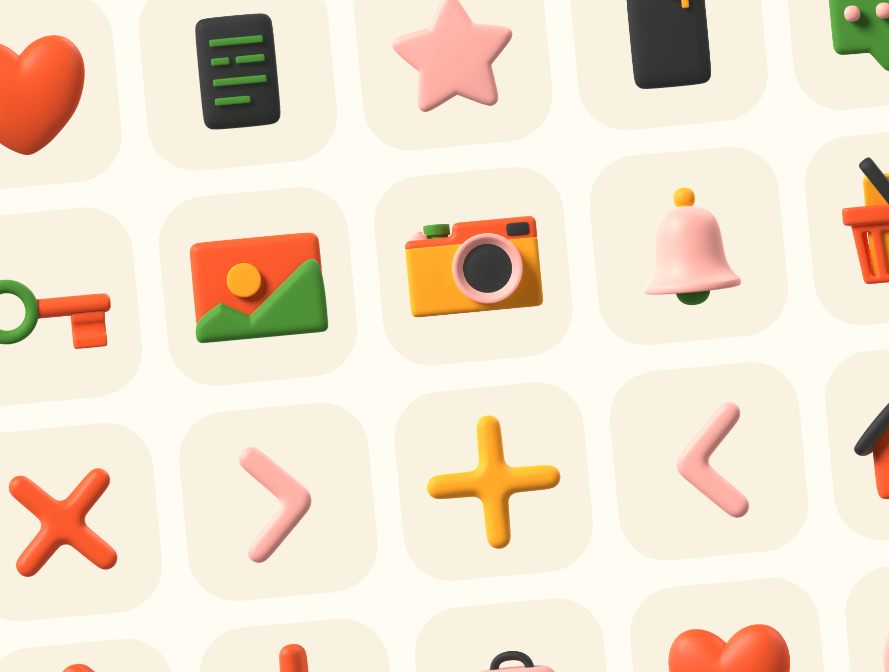 30个多用途趣味风格3D图标素材包(Blender)