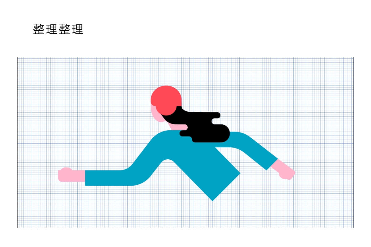 AI+PS绘制扁平滑轮少女风格插画