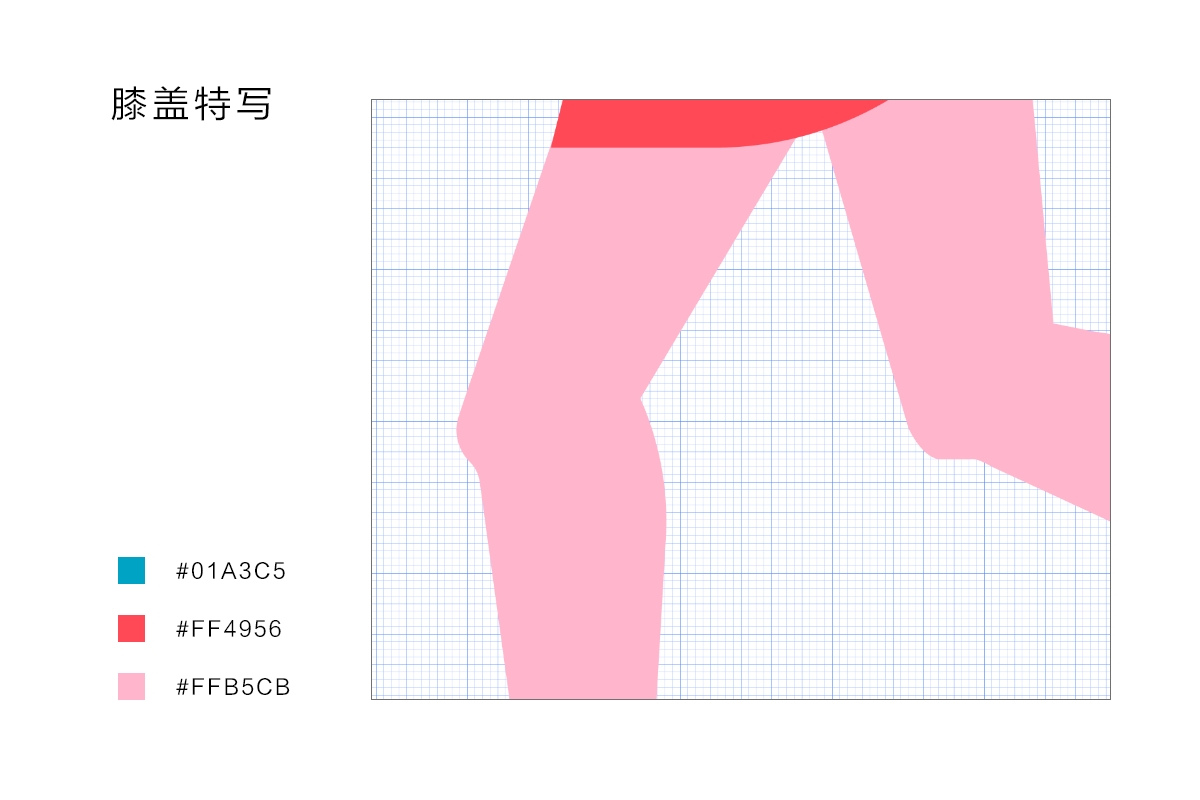 AI+PS绘制扁平滑轮少女风格插画