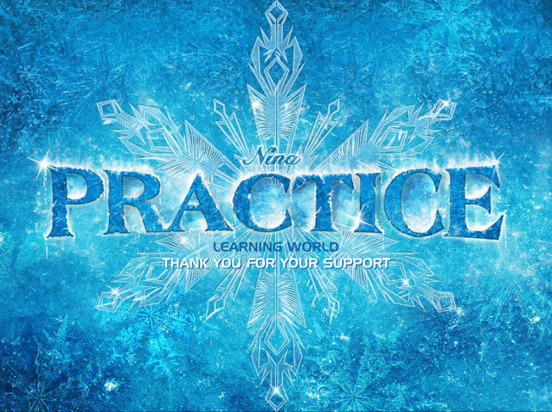 Photoshop制作冰雪奇缘效果的冰雪字