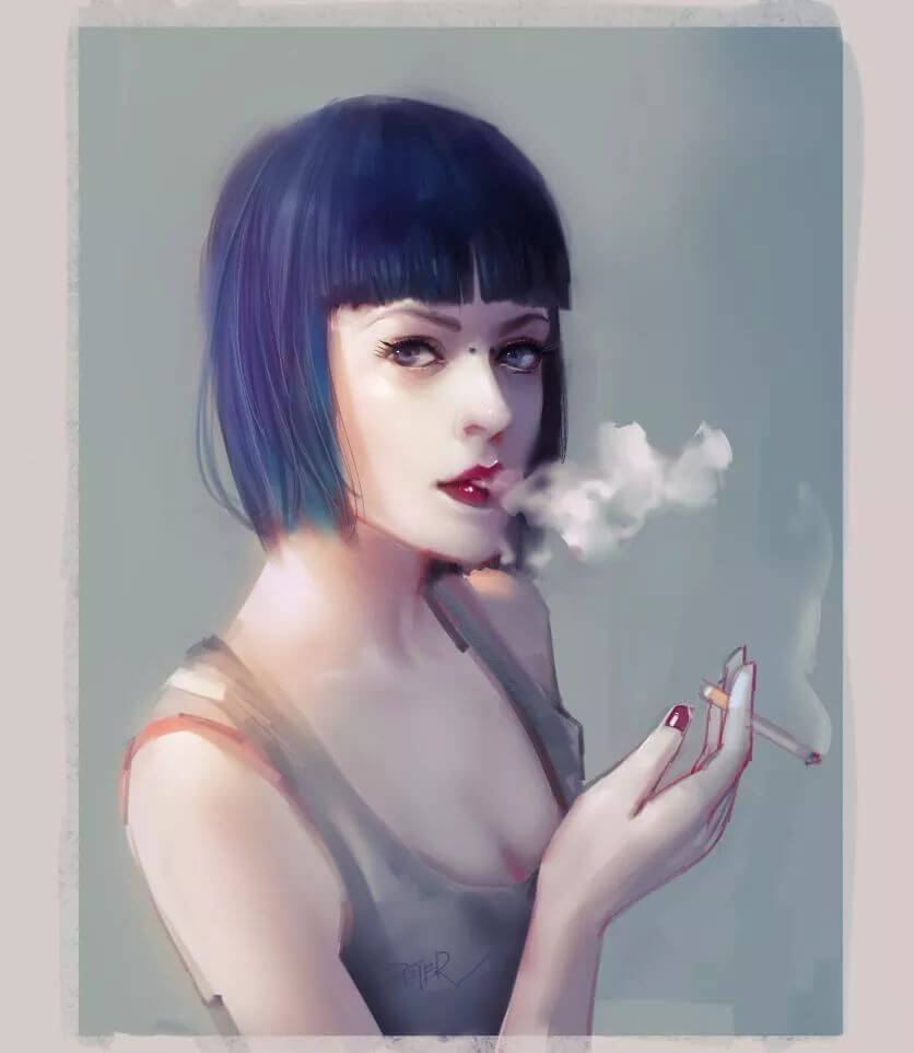 PS零基础手绘头像教程！48G全套打包拿走