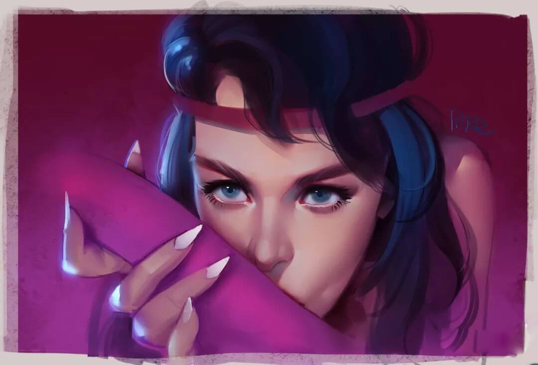 PS零基础手绘头像教程！48G全套打包拿走