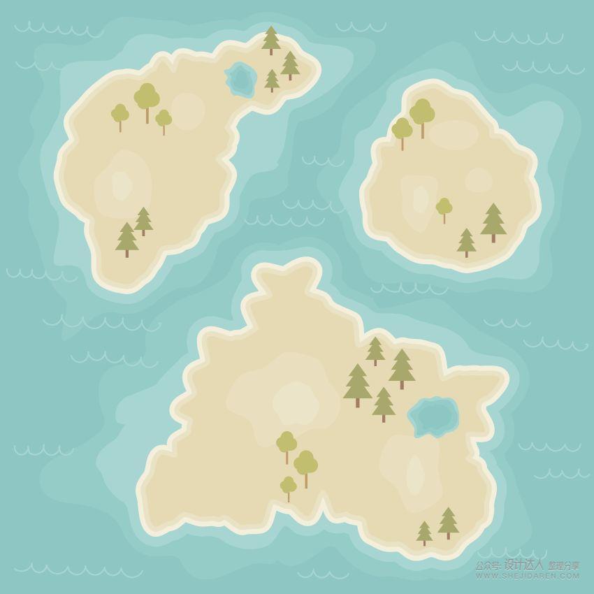 用AI绘制矢量卡通地图