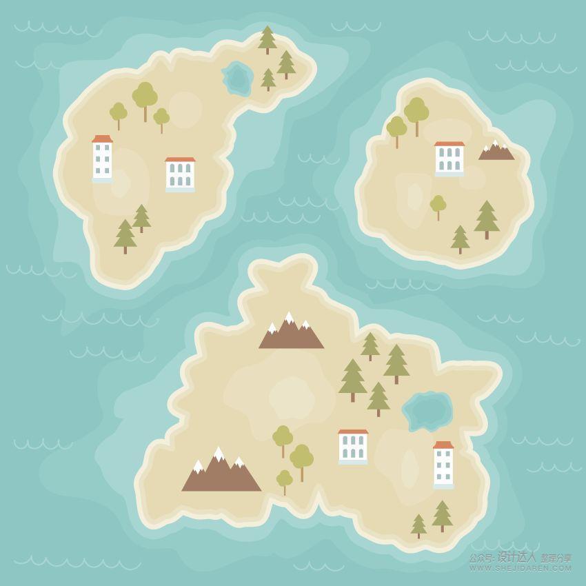 用AI绘制矢量卡通地图