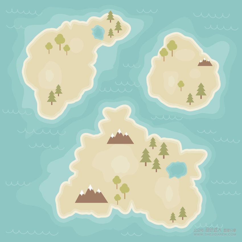 用AI绘制矢量卡通地图