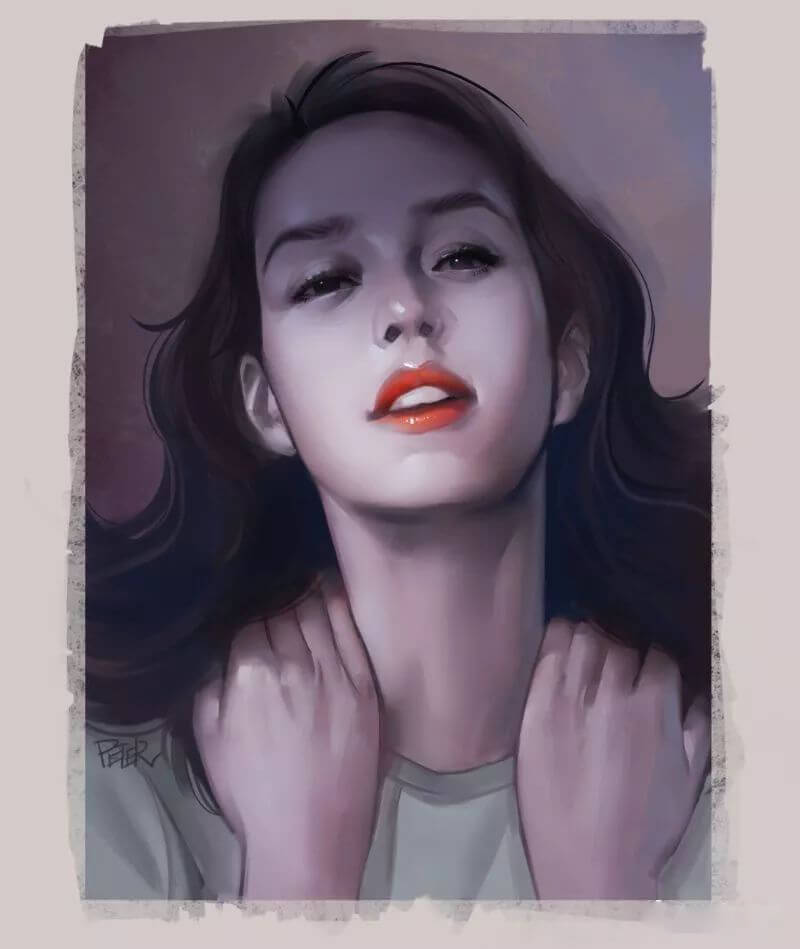 PS零基础手绘头像教程！48G全套打包拿走